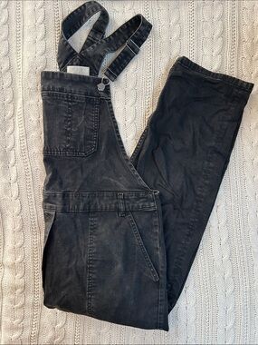 Toast UK Jessa Black Denim Dunagrees/ Overalls